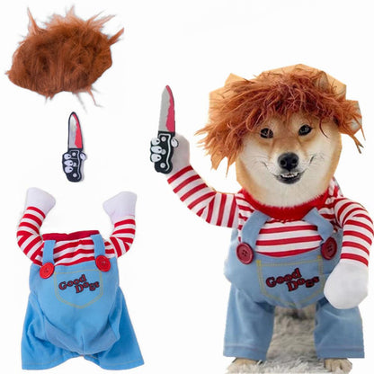 Disfraz Chucky Para Mascotas- Roba todas las miradas🎃