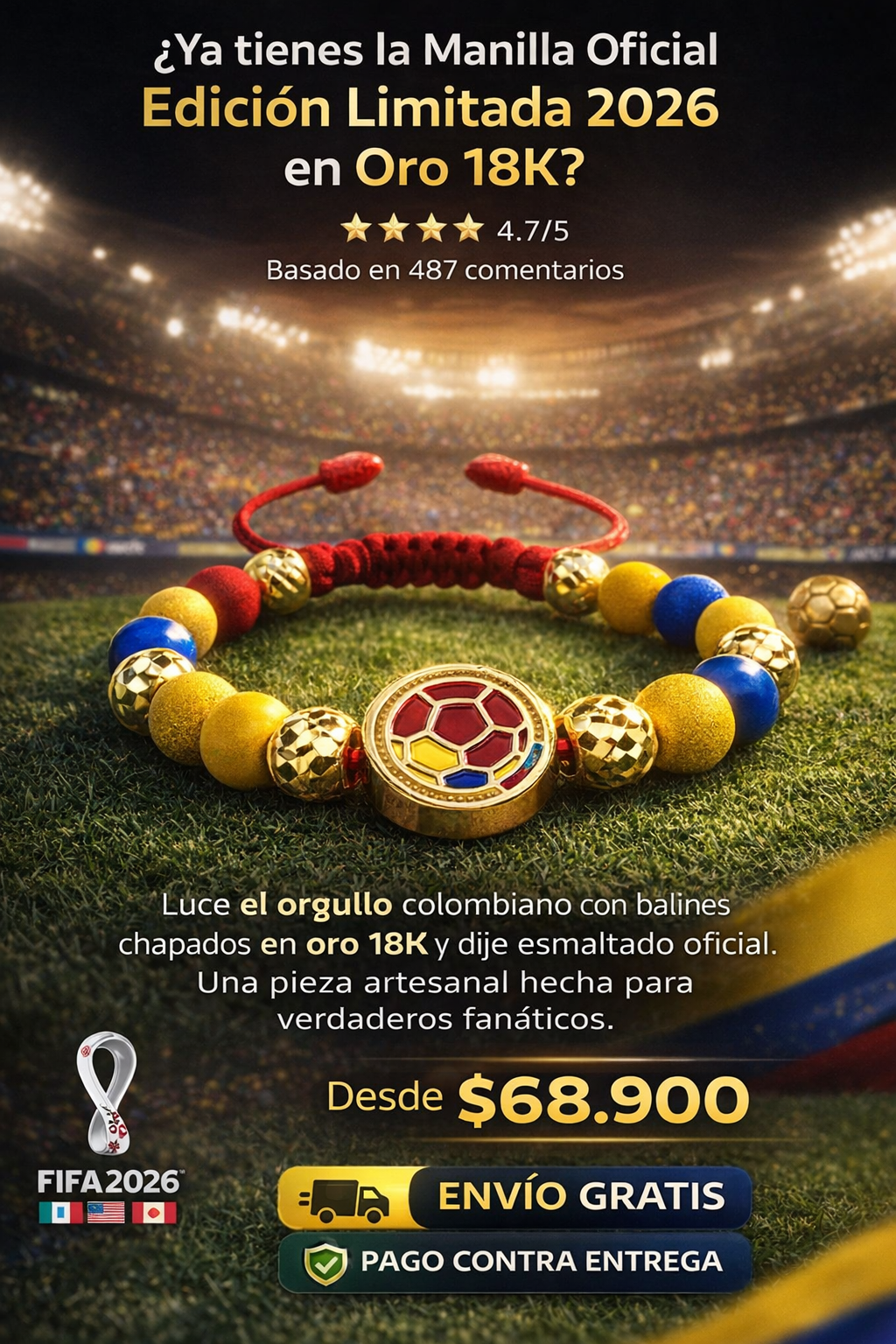 MANILLA PREMIUM COLOMBIA 2026 ORO 18K
