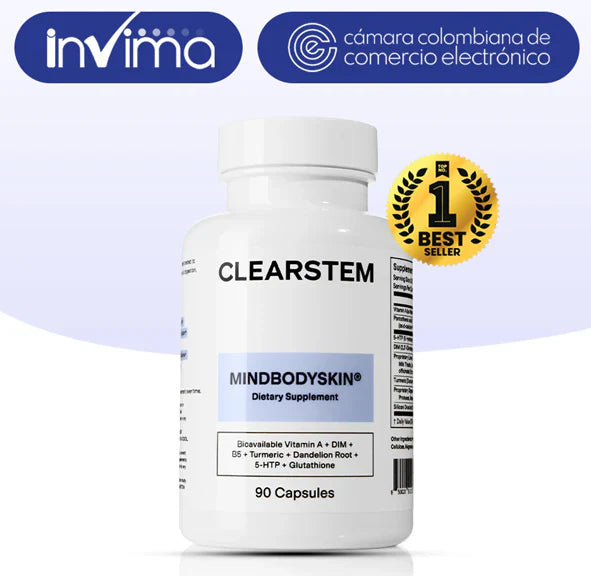 🧬 CAPSULAS CLEARSTEM-Piel de Porcelana en 30 Días: El Borrador de Acné