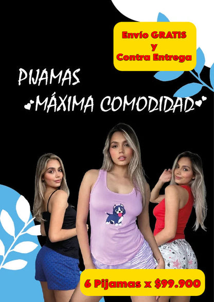 Combo PROMO 6 Pijamas /Paga 4 y Lleva 6